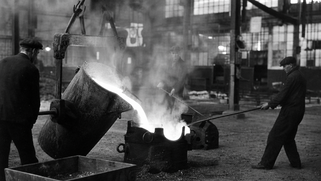 Archival photograph from the stove and early foundry era